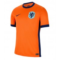 Camisa de Futebol Holanda Equipamento Principal Europeu 2024 Manga Curta